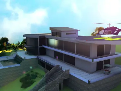 3D modern House  3D model