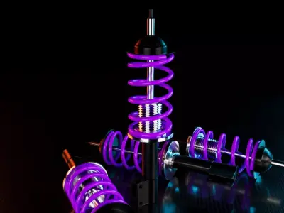 Suspension Coilover Macaulay 3D model
