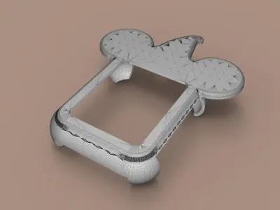 Hat With Mickey Mouse  Apple Watch Ears Case Cover 38mm 3D model 3D model