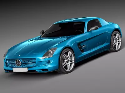 Mercedes-Benz SLS AMG Coupe Electric Drive 2014 3D model