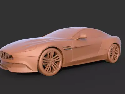 Aston Martin Vanquish 2013 3D print model