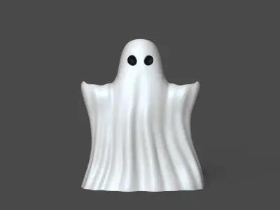 Cute Ghost Candlestick - Halloween Decoration Tool 3D print model