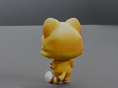 cute cat 3D model