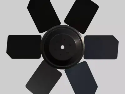 Engine Cooling Fan Low-poly 3D model
