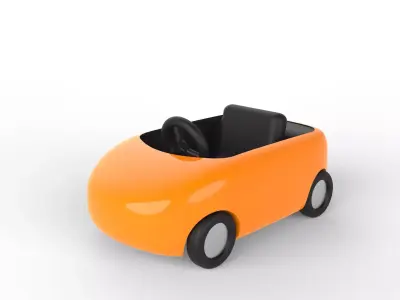 Kids electric car 3D model