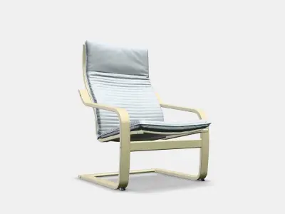 POANG Armchair Low-poly 3D model