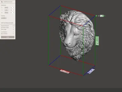Lion 3d model head 3D print model