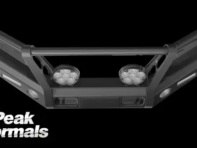 Deluxe LandCruiser Bullbar Low-poly 3D model