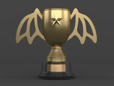 Trophy Cups 3D model 36