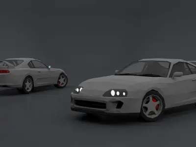 LOW POLY RACING PACK Low-poly 3D model