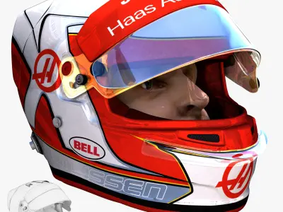 Magnussen helmet 2018 Low-poly 3D model