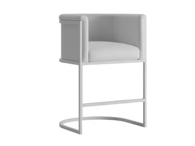 Velvet Counter Chair 3D model