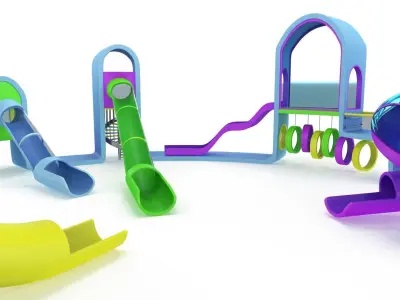 Playground Low-poly 3D model purchase