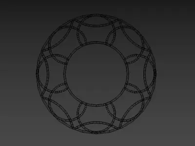 Mirror Frame Low-poly 3D model