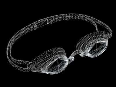 Swim Goggles 3D model purchase