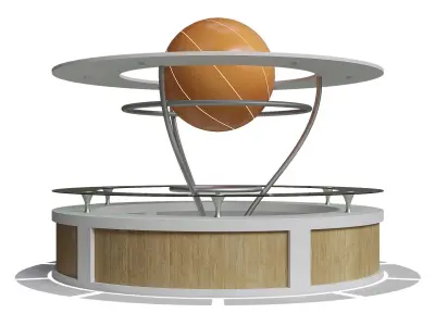 reception for the sports complex Low-poly 3D model