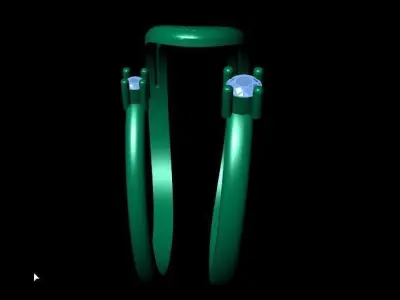 free simple minimal ring Free 3D print model