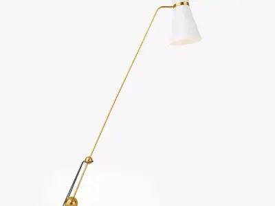 Pierre Guariche G2 Floor Lamp 3D model