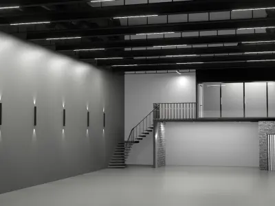 3D Warehouse car studio interior 3D model