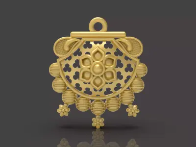Designer Matt Pendant - 0098 3D print model