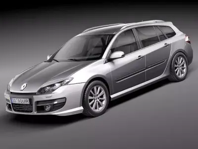 Renault Laguna Estate 2011 3D Model 3D model