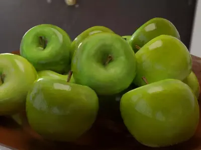 Realistic apples low-poly and low-price Low-poly 3D model