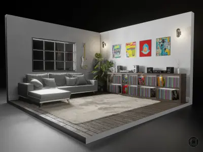 Records Room 3D model