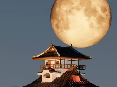 Inuyama Castle  japanese Low-poly 3D model