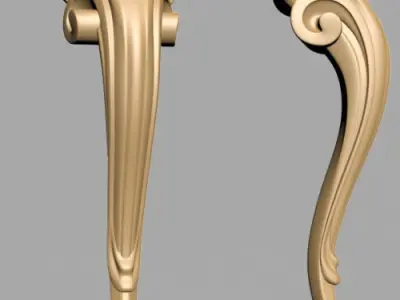 Carved Leg 3D model