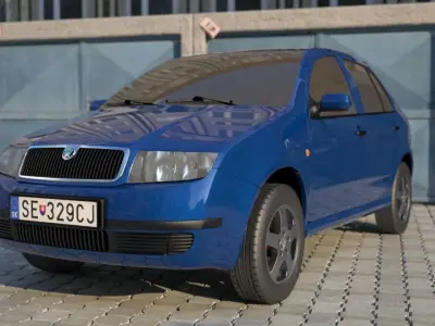 Skoda Fabia mk1 exterior model 3D model