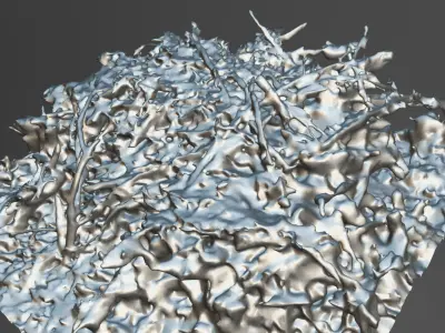 Larch tree branch pile Free 3D model