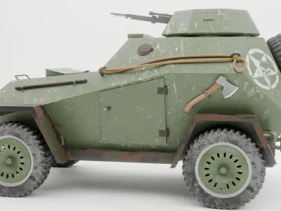 BA 64 Tank Low-poly 3D model