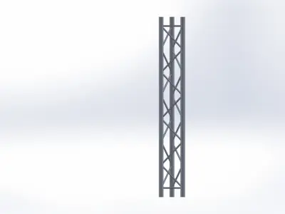 Truss section x3 240x240mm 3D model
