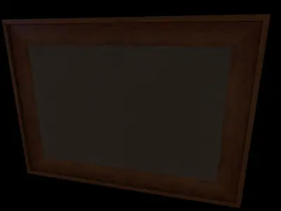 Chinese Junk Boats Oil Painting  3D model