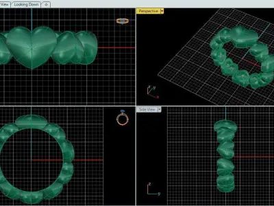 hearts party ring 3D model