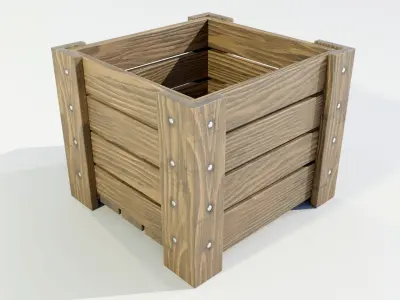 Wooden Planter 3D model