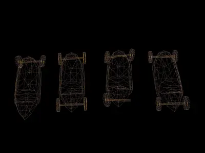 Toy Cars Low Poly Game Ready  Low-poly 3D model