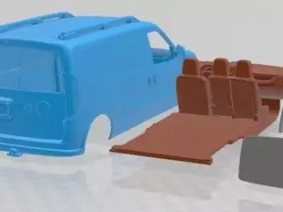 Fiat Doblo Cargo L2H1 2015 Printable Van  3D print model