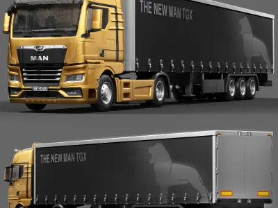 MAN NEW TGX 3D model