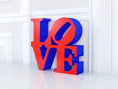 LOVE Sculpture  Free 3D model