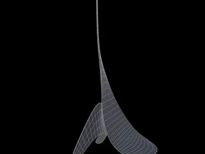 Alexander Calder Sculpture Replica 03 Low-poly 3D model