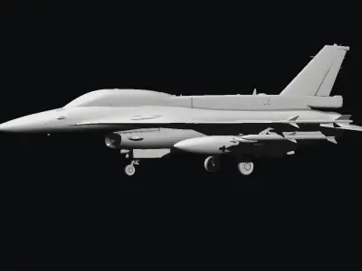 F16 block52 3D print model