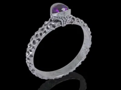 Stylish Ring 3D print model