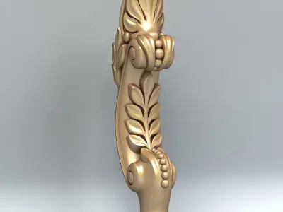 Furniture leg 016 3D model
