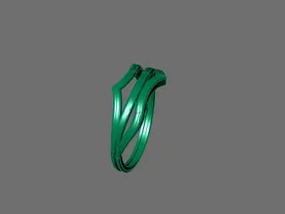 Women Ring Plain Ring Ready STL 3DM Models Womens Rings 3D print model 25