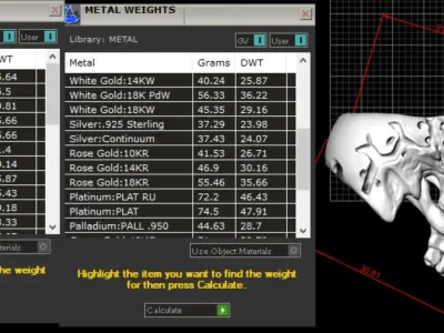 Ring sewn Skull 3D print model