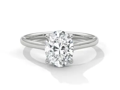 solitaire ring with detail images and 360 render videos 23 3D print model