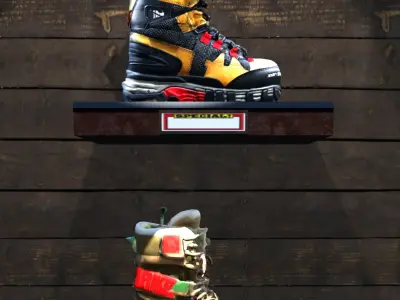 Hiking Sneaker Boots Free low-poly 3D model