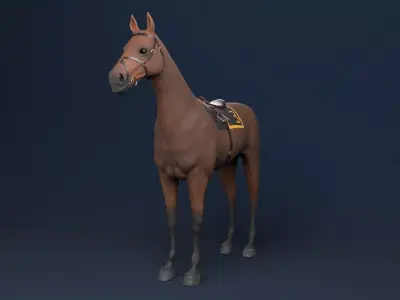 3D REALISTIC HORSE 3D model