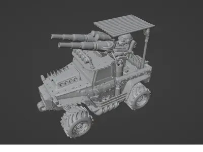 Road Rage RR-009 Mad Max style 3D printable models 3D print model